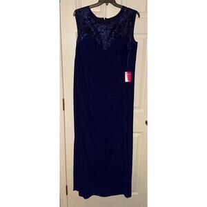 R‎ & M Richard’s long dress. Sequin. Navy. Size 22
